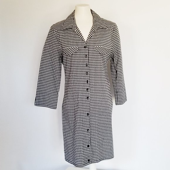 Refashioned Vintage Gingham Coat Dress (M/L) - Picture 2 of 7